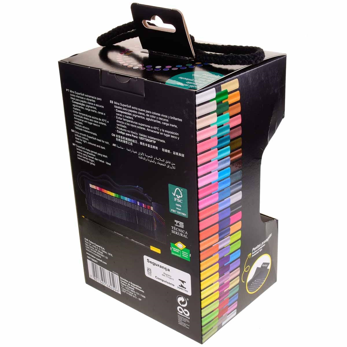 Lápis de Cor 72 Cores Faber-Castell Super Soft Estojo | Lister